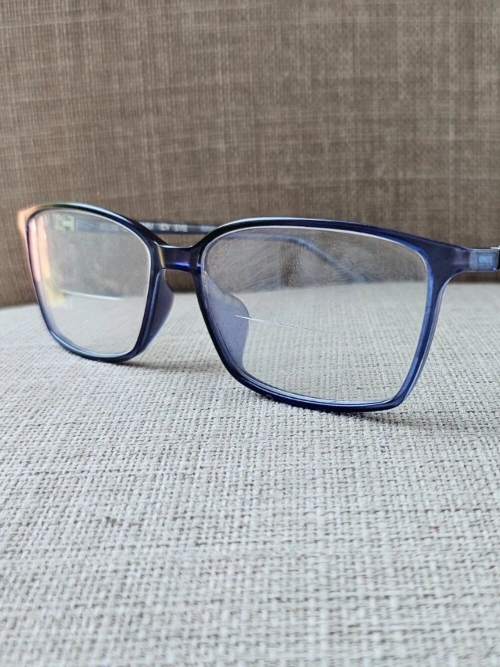 BCBGMAXAZRIA Eyeglasses Frame NAVY Blue EVIE Eyewear Unisex Glasses Made Italy